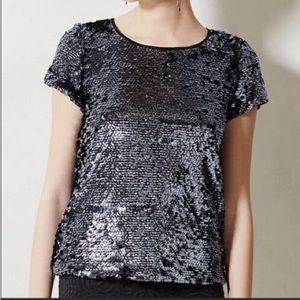Anthropologie/Leifsdotter Sequined Top